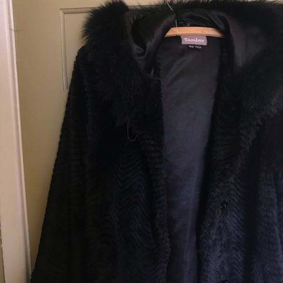 Faux Fur Nyguard Jacket Winter TanJay Black M - Picture 2 of 5